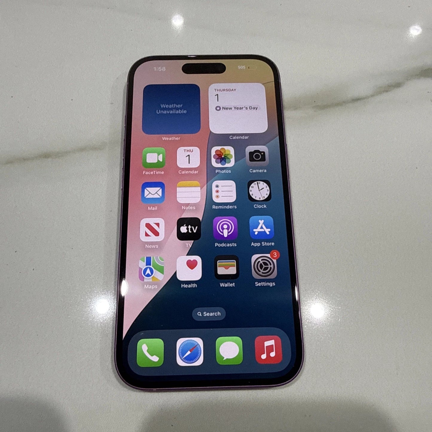 Apple iPhone 16 (eSIM uniquement), 128 Go deverouiller